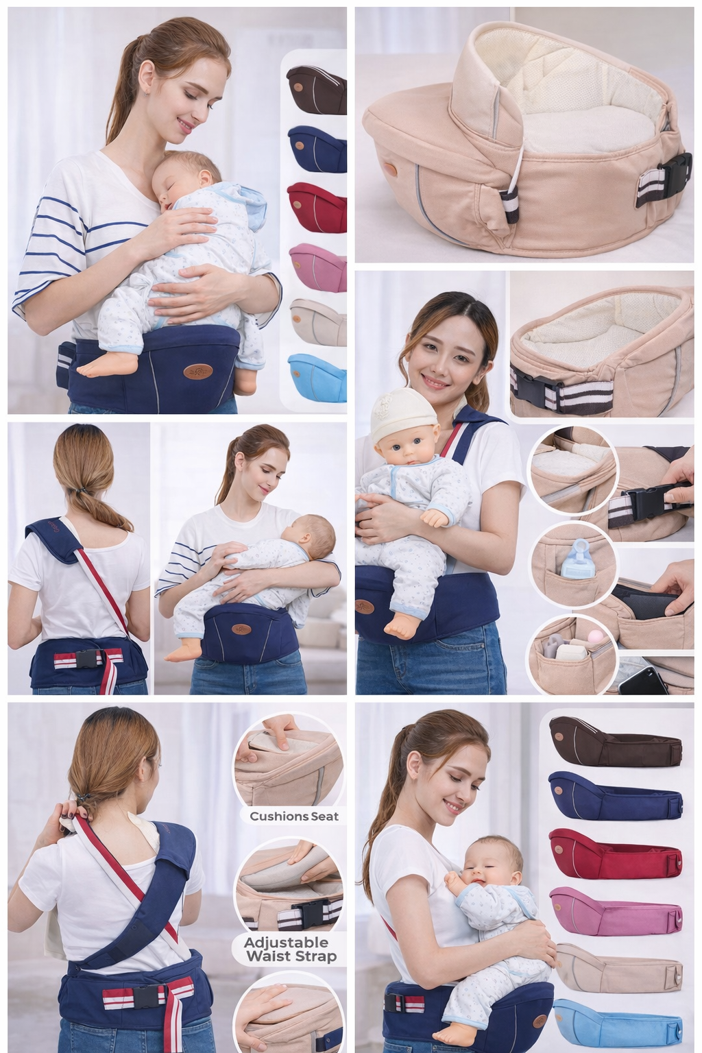 Baby Waist Support, Baby Carrier with Simple Seat